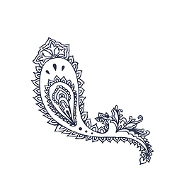 黑白抽象创意羽毛