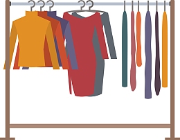 矢量挂衣服架子下载
