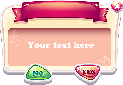 卡通可爱游戏弹窗游戏ui设计