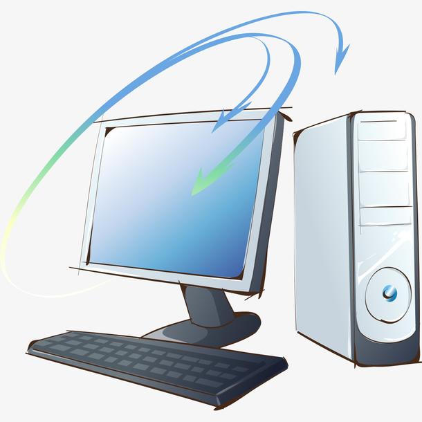 电脑卡通模型素材免费下载_觅元素