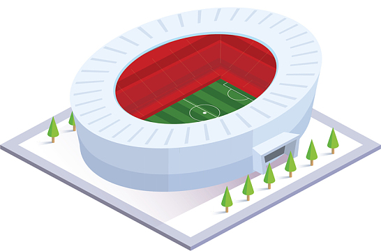 鸟巢式足球场模型