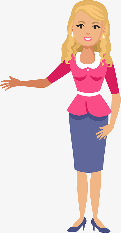 美丽女人人物插画