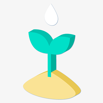 一个照顾幼苗的标志