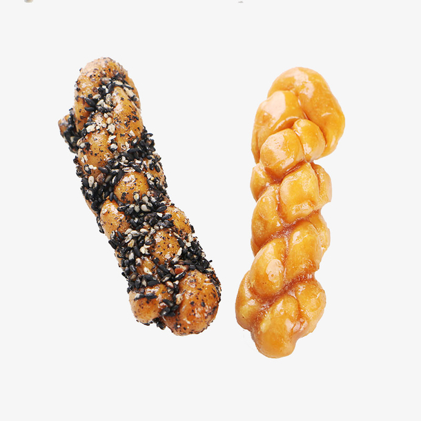 红糖麻花和黑芝麻麻花免抠素材免费下载_觅元素51yuansu.com