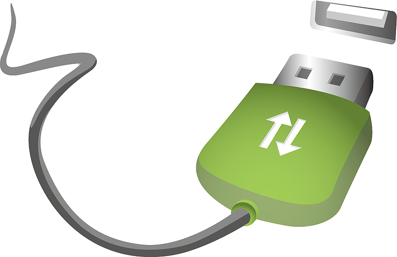 USB绿色接口和接头