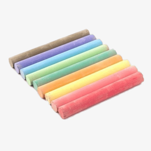 彩色粉笔免抠png素材免费下载_觅元素