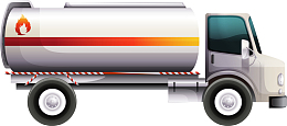 矢量手绘油罐车