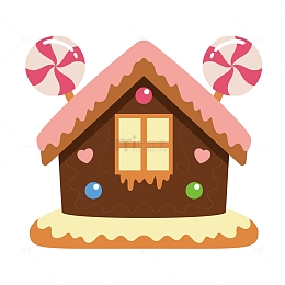 圣诞糖果屋免抠素材