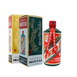 绿色酒盒酒瓶子设计