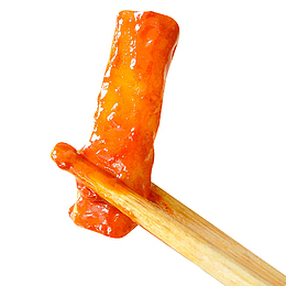 炒熟的辣酱年糕