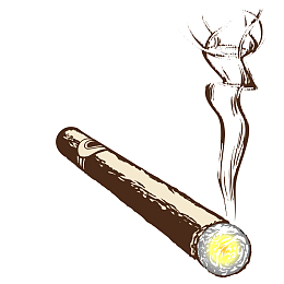 燃烧的香烟矢量免抠图