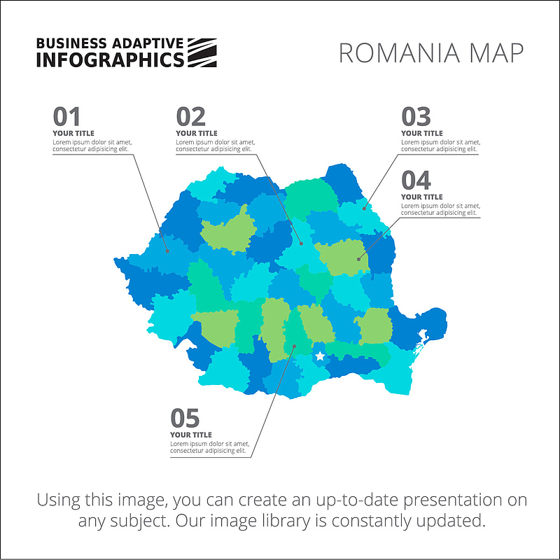 罗马尼亚地图信息图表