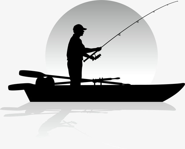 卡通矢量钓鱼素材免费下载_觅元素