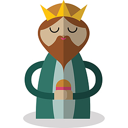 矢量手绘基督教卡通素材