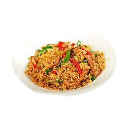 榨菜肉丝炒饭图片