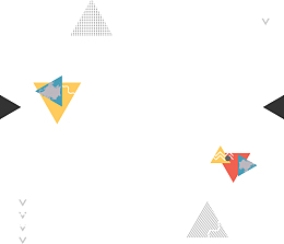 彩色几何三角形电商元素