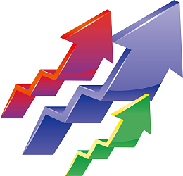 三个拉伸方向箭头