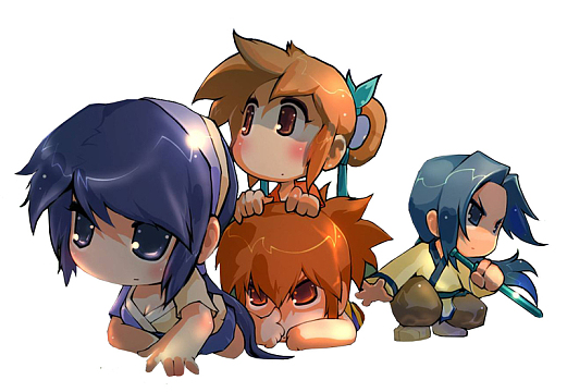 4个兄弟人物素材