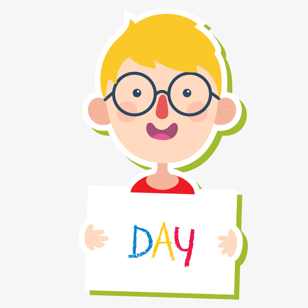 创意男孩人物贴纸设计