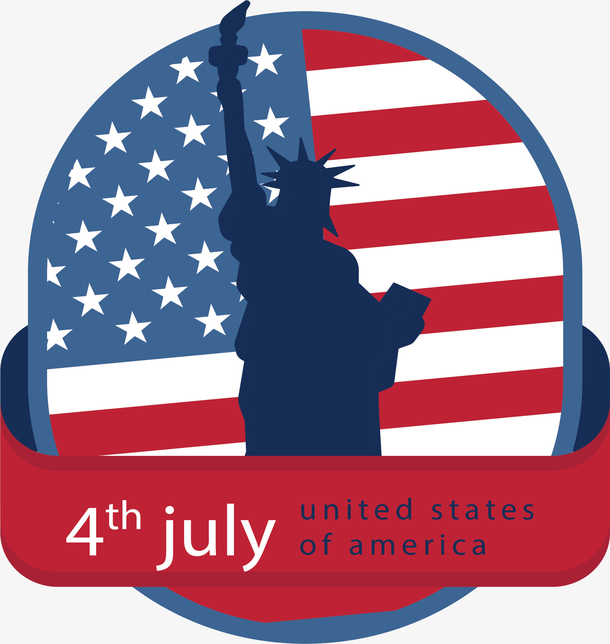 自由女神美国独立日素材免费下载_觅元素