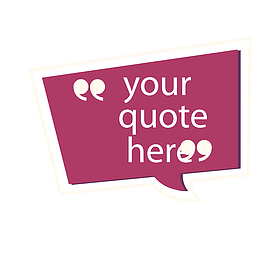 紫色四边形你的引用语言框