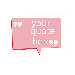 红色四边形你的引用语言标签