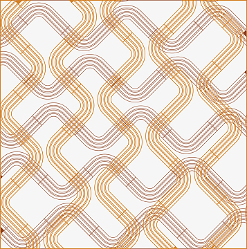 彩色线条回形花纹