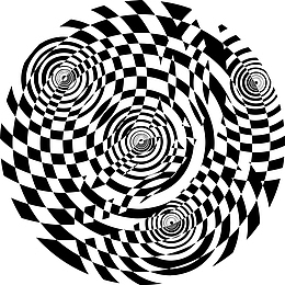 黑白矢量螺旋纹理设计图
