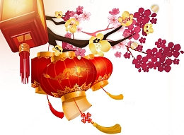 冬天梅花灯笼