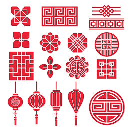 春节装饰元素素材