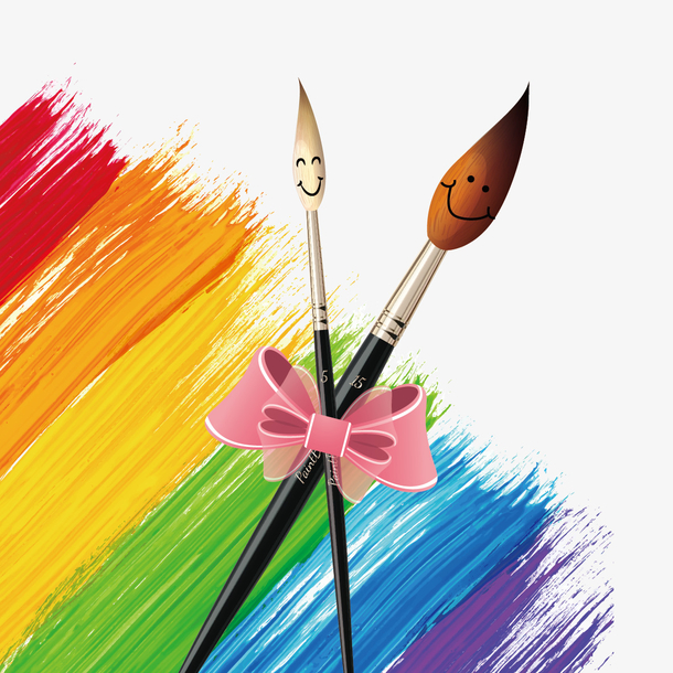 水彩和画笔素材免费下载_觅元素