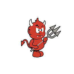 长着獠牙的恶魔