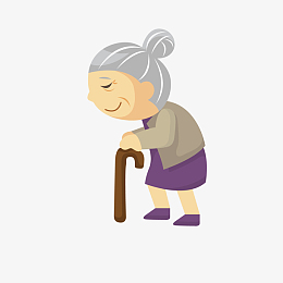 卡通老奶奶人物设计