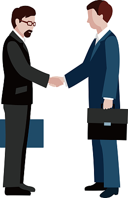 商务会谈人物设计图