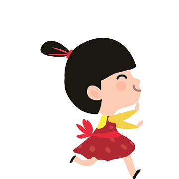 儿童卡通跑步素材-儿童卡通跑步图片元素-觅元素