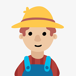 卡通农夫园丁人物设计