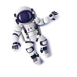 卡通宇航员人物设计