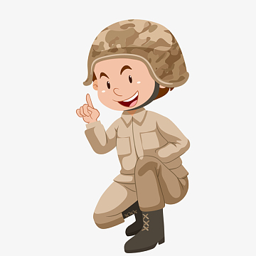 戴头盔的军人设计