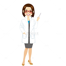眼科医院的医生人物设计