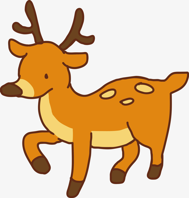 清新,小鹿,矢量,矢量图,鹿,动物,卡通,小鹿剪影[声明] 觅元素所有素材