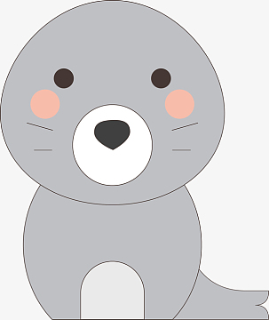 卡通海豹png下载