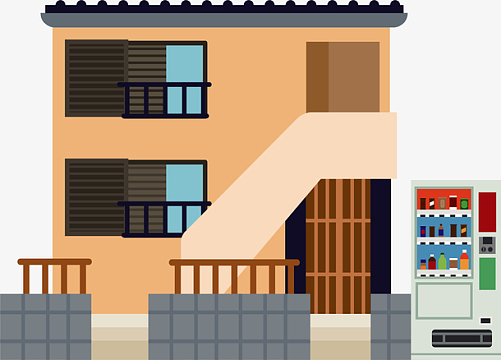 手绘现代民居建筑插画素材(2516x1810)aipng中国古羌城(768x982)png