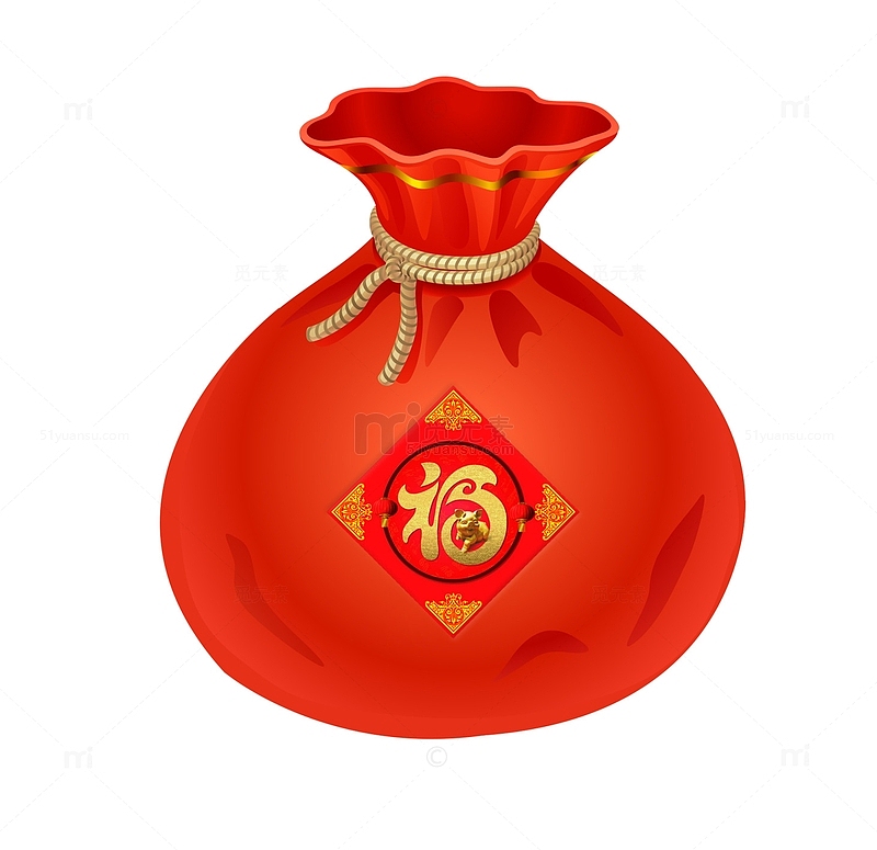 中国传统喜庆福气袋