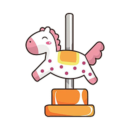 可爱的小马驹PNG下载