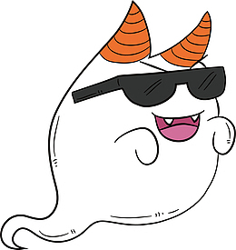 卡通恶魔幽灵