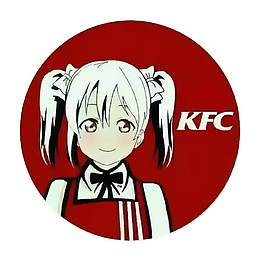 卡通美少女肯德基标志