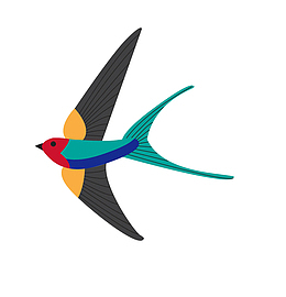 绿色燕子PNG下载