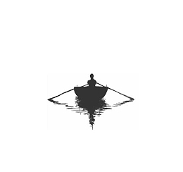 划桨水墨画