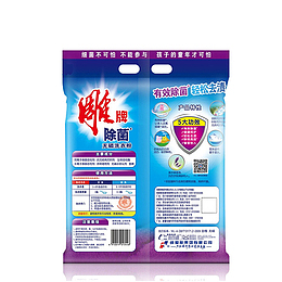 雕牌无磷洗衣粉背面展示