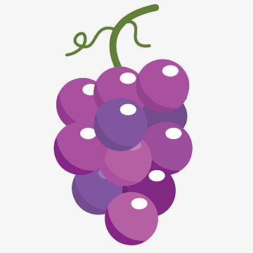 一串可爱的紫葡萄